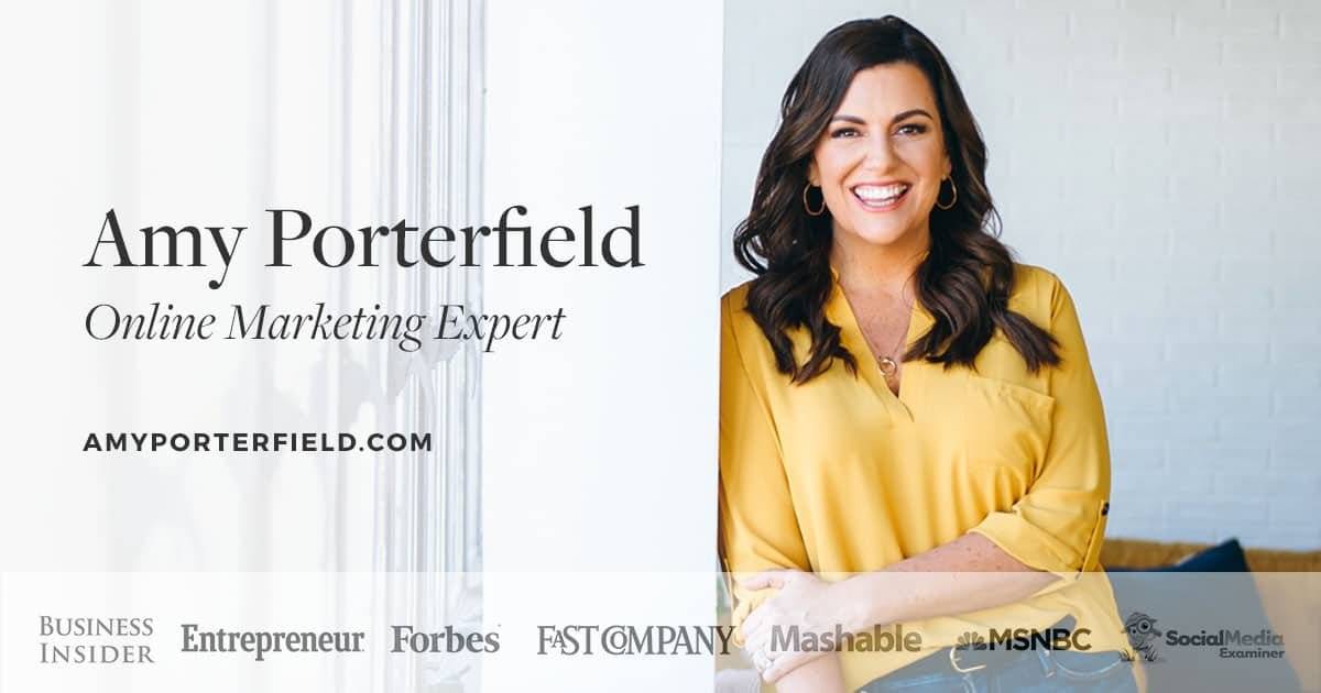 Amy Porterfield online business and Online Marketing Expert for selling digital courses