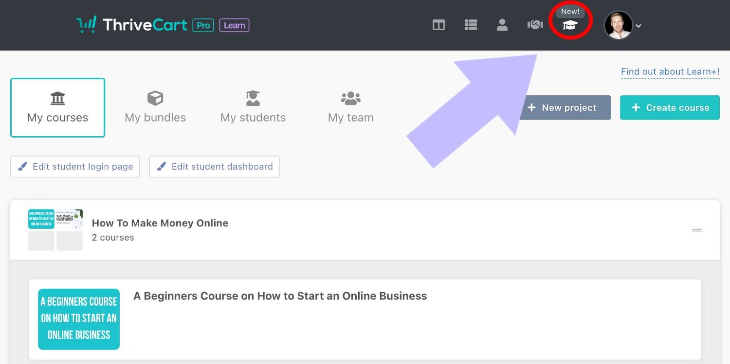 Hosting an online course on ThriveCart is very easy