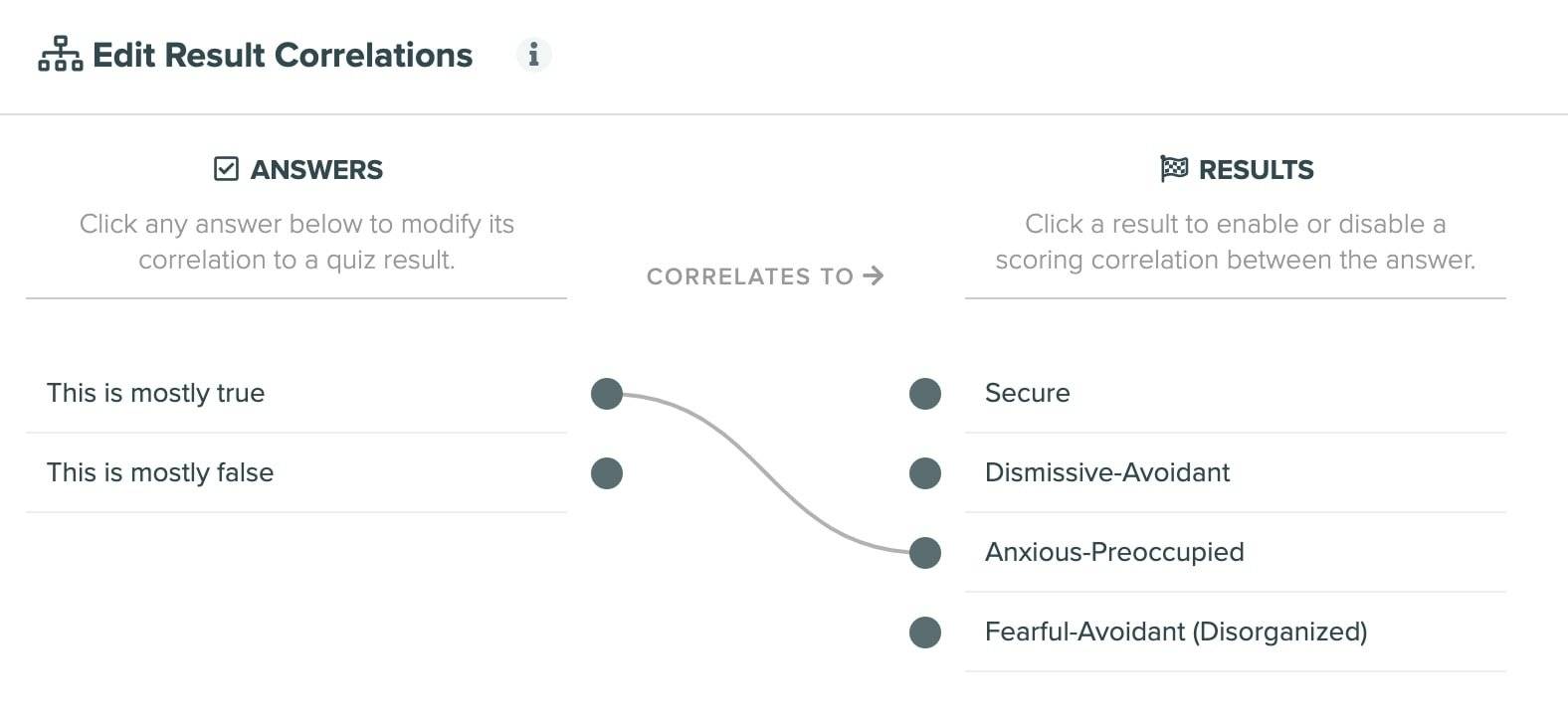 TryInteract quizzes can use conditional logic for the answer to existing questions