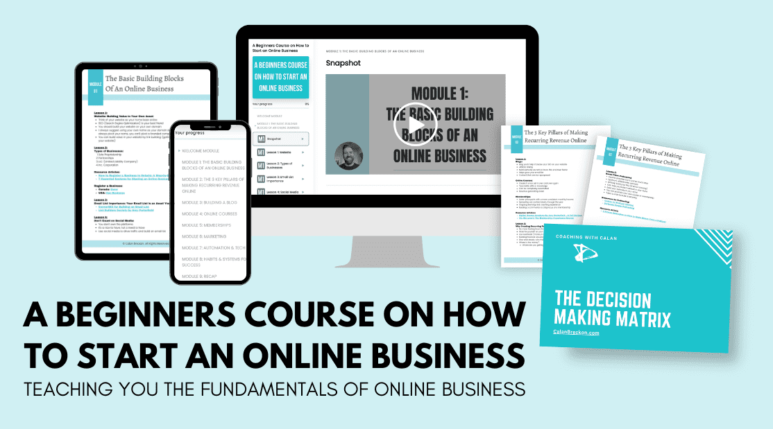 Teaching the fundamentals of making money online