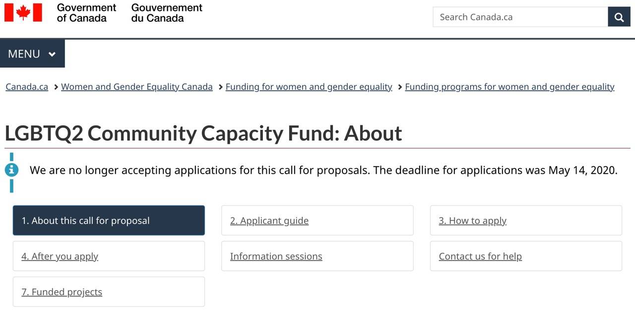 The Canadian LGBTQ2 Community Capacity Fund