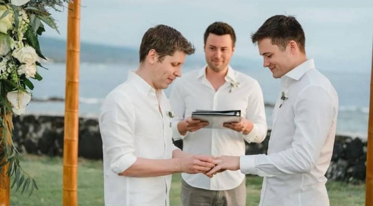 Sam Altman getting married to his partner Oliver Mulherin